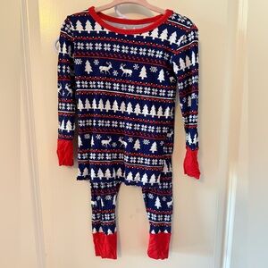 Bums and roses (formerly Little Bum Bums) Red and Blue 2T holiday pajama set